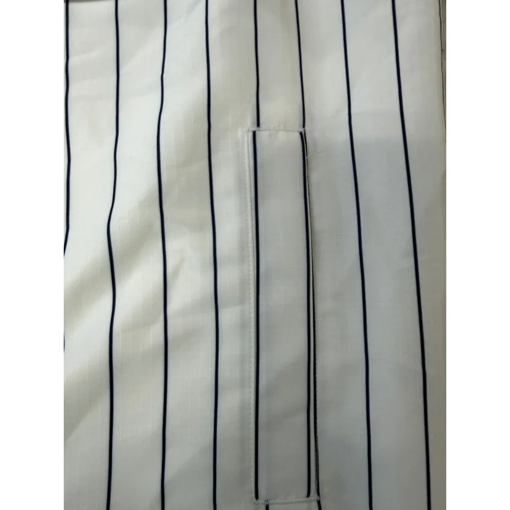 DSG Mens Coachs‎ Jacket Pinstripe Pure White Water Repellent Size Medium NWT